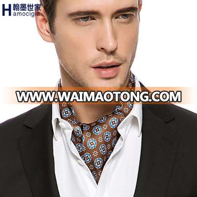 Custom Request High Quanlity Mens Silk Cravat Men 100% Silk scarf