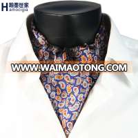 Custom Request High Quanlity Mens Silk Cravat Men 100% Silk scarf