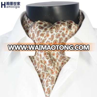 Custom Request High Quanlity Mens Silk Cravat Men 100% Silk scarf