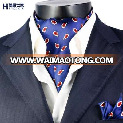 Custom Request High Quanlity Mens Silk Cravat Men 100% Silk scarf