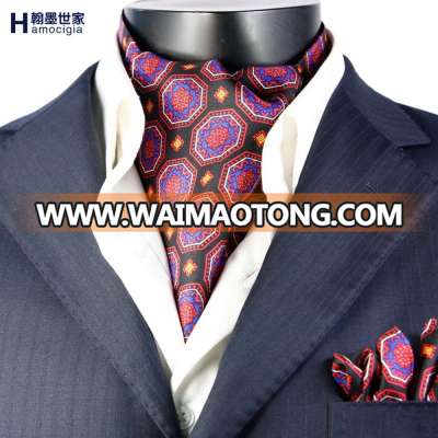 Custom Request High Quanlity Mens Silk Cravat Men 100% Silk scarf